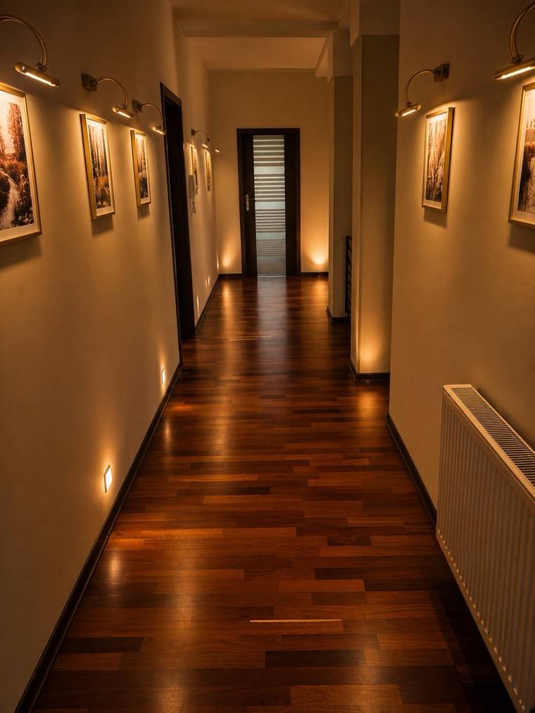 Korytarz z galerią obrazów